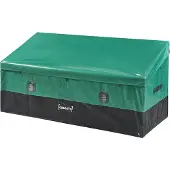 Casa.pro Auflagenbox 'Alanno' 560 L Stahl 155 x 64 x 75 cm Grün / Schwarz