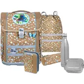 MCNEILL Schulranzen Ergo Perfecto Schoolbag Set 5-teilig Greta senfgelb