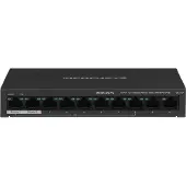 Mercusys MS110P, Managed, Fast Ethernet (10/100), Vollduplex, Power over Ethernet (PoE), Wandmontage