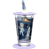 Leonardo Kindertrinkglas Avventura 300 ml, 3 Stück, Weltall