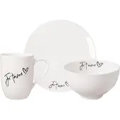 Villeroy & Boch Statement Frühstücks-Set Je t'aime