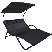 Gardissimo STYLE Doppelliege ergonomische Gartenliege Gartenmöbel Dach