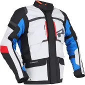 Richa Brutus Gore-Tex wasserdichte Motorrad Textiljacke, hellgrau/blau, 3XL