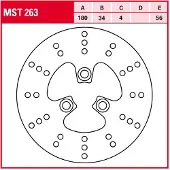 TRW Mst263 Bremsscheibe