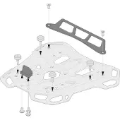 SW-Motech Adapterkit für GIVI/KAPPA MONOLOCK SCHW. Aluminium schwarz