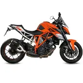 MIVV Auspuff MK3 Paar schwarz für KTM 1290 Superduke 2014-2019 Unisexschwarz002 - Motorradteile - Motorrad Auspuff