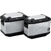Hepco & becker Seitenkoffer Xplorer Aluminium 40 silber links 42 Liter Unisexneutral320 - Motorradzubehör - Motorradgepäck
