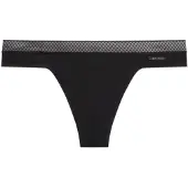 Calvin Klein für Damen. 000QF6307E Tanga Seductive Comfort schwarz (M), Heimtextilien, Mikrofaser, Nachhaltig