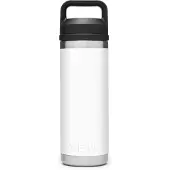 Yeti Rambler Bottle 18oz Chug Cap, White, Thermoflasche mit Verschluss, 532 ml
