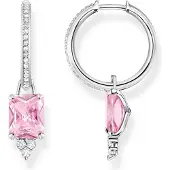 Thomas Sabo Creolen pinker Stein silber