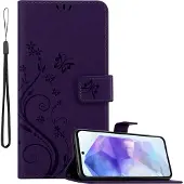 Cadorabo Hülle für Samsung Galaxy A55 mit Blumen Muster