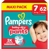 Pampers Baby Dry Pants Windeln Größe 7 15+ kg Maxi 62er-Pack