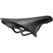 Brooks C19, Fahrradsattel, Straßenrennen, Schwarz, Einfarbig, Nylon, Gummi