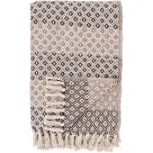 House Nordic | Kariertes Alanya Braun Baumwolle 180x130x0.5 cm | NADUVI