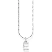 Thomas Sabo Kette mit Buchstaben-Anhänger E Silber