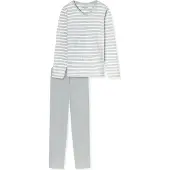 Schiesser Pyjama 181756 Casual Essentials Damen Silver Grey Melange-XXXL