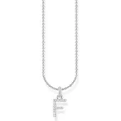 Thomas Sabo Kette mit Buchstaben-Anhänger F Silber