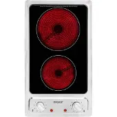 Exquisit EKC 301-2 RK Duo-Glaskeramik Kochfeld | obenliegender Energieregler