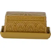 Bloomingville Rani Butterdose | Gelb | Steingut | 82053008