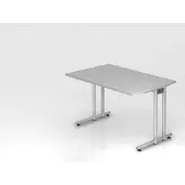 Hjh OFFICE PRO NANO 12 S - 120 x 80 Grau/Silber