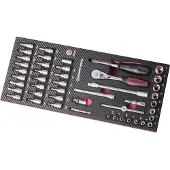 KRAFTWERK EVA3 Steckschlüsselsatz 1/4" 46-teilig
