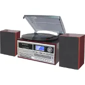 Ginza.se HIF-8892EBT, Kirsche (Frucht), Silber, Holz, 1 Deck(s), 1 Disks, 8 W, 64 W, FM