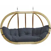 Amazonas Mehrpersonen Hängesessel Globo Royal Chair Anthracite inkl. Sitzkissen und zwei Spiralfedern