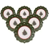 Villeroy & Boch Frühstücksteller "Frühstücksteller Toys Deligth ø 24,5 cm 6er Set grün"