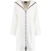 Cawö Bademantel 3101 Uni Reißverschluss Weiß Damen-XL