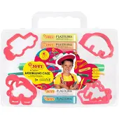 Jovi Modellierton-set Mit 10 Blöcken + 6 Ausstechern + 3 Modellierwerkzeugen + 1 Nudelholz 15gr