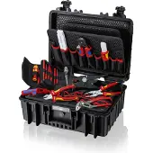 Knipex 00 21 35, Schwarz, Aluminium, Polystyrene, 25 Taschen, Durchstoßfest, Wasserdicht, 470 x 190 x 370 mm, 437 mm