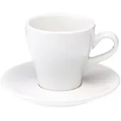 Loveramics Tulip - Cup and sauecr - Cappuccino 180 ml - White