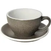 Loveramics Egg - Cafe Latte 300 ml Cup and Saucer - Granite