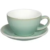 Loveramics Egg - Cafe Latte 300 ml Cup and Saucer - Basil