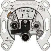 Kathrein BK-Modem-Steckdose 3fach Durchgangsd.selektiv ESM 42/G