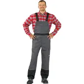Planam Schweißer Latzhose Weld Shield Gr. 110 grau/schwarz