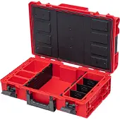 Qbrick System ONE 200 2.0 Profi RED ULTRA HD Custom Werkzeugkoffer modularer Organizer 585 x 385 x 190 mm 15,4 l stapelbar IP66