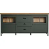 Trendteam Stanton Sideboard Tannengrün/Evoke Eiche, B/H/T ca. 185/86/45 cm