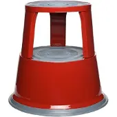Alco Rollhocker Metall bis 150kg rot