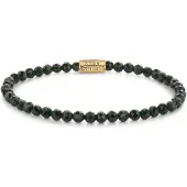 Rebel & Rose - BRACELETS BEADS - Green Glam Rocks - gold / 4 MM