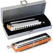 Seydel Harmonicas Chromatische Mundharmonika Seydel De Luxe Stahl C