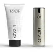 Layzin Vorteilset – Sanftes Exfoliating Scrub + Feuchtigkeits-SERUM 130 ml Serum