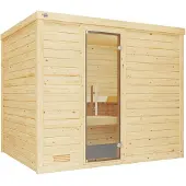 Weka Massivholzsauna BERGEN 3 GT , BioS 9.0 x B x T x H x 246 x 195 x 205