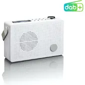 Lenco PDR-030WH - Tragbares DAB+/FM-Radio mit Weckerfunktion - Weiß