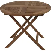 Garden Pleasure Teak Gartentisch Tisch SOLO Klapptisch Garten Balkontisch Holz