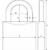ABUS Zahlenschloss 155/20 Aluminium 20 mm