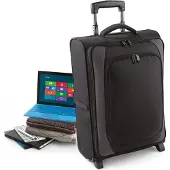 Quadra QD975 | Business Traveller Trolley / Koffer | 38 x 55 x 20 cm - Farbe: Black/Dark Graphite - Größe: 38 x 55 x 20 cm