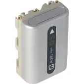 AccuCell Akku passend für Sony NP-QM50, Sony NP-QM51 Silber