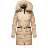 NAVAHOO Steppmantel "Paula" stylischer Winter Parka m. edlem Fellimitat