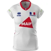 Errea offizielles damen-auswärtstrikot der deutschen nationalmannschaft. frankreich 2023